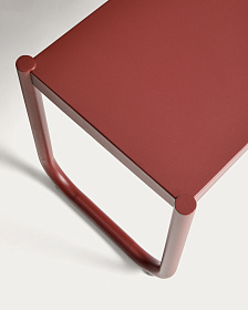 Комплект Sotil из 2 скамеек и стола из стали с гранатовой отделкой 183 x 83 cm