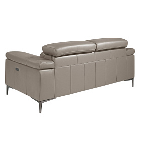 2-х местный диван 6121/5320-2P с обивкой из кожи и механизмом relax