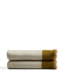 Двухцветный шерстяной плед Orlet, 130 x 170 см