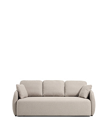 Трехместный диван-кровать Laira из бежевого шенилла, 218 см