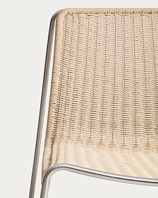 Уличное кресло Tavari из бежевой веревки и стали