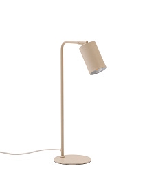 Настольная лампа Manie из металла с бежевой текстурированной отделкой