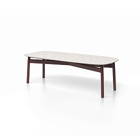 SERRA Уличный обеденный стол 240x100 BURGUNDY