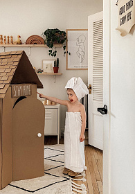 Ковер Bereber Берберский черно-белый бежевый 140*200