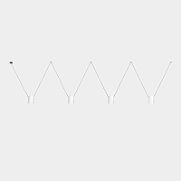 Подвесной светильник Attic Quadruple Rectangular Shape белый