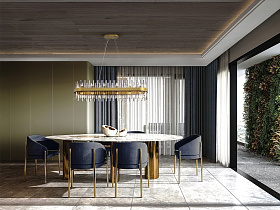 Grace Люстра 28L золотая овальная