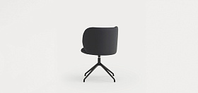 Поворотный стул Mogi черный с черными ножками