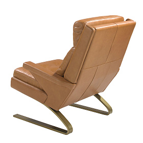 Кресло из кожи цвета Camel 5157