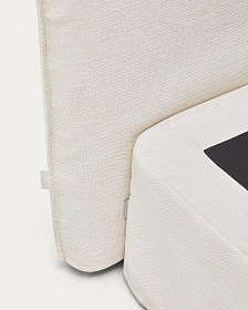 Изголовье кровати Jaira из белого шенилла со съемным чехлом для кроватей шириной до 160 см