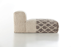 Пуф модульный Mangas Space Rhombus слоновая кость