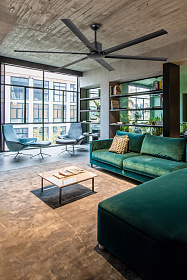 Потолочный вентилятор Andros коричневый с двигателем постоянного тока