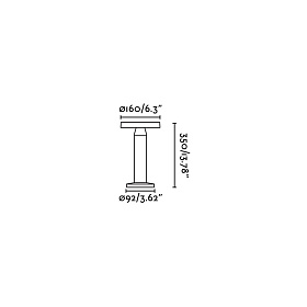 CAIRO Переносной светильник черный 2W 2700K