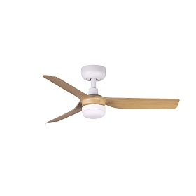 Потолочный вентилятор MINI PUNT S Ш900mm белый 3 P светлое дерево 10W CCT