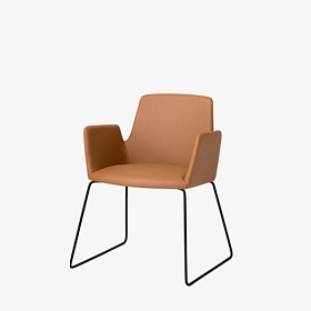 Кресло с низкой спинкой и салазками Altea