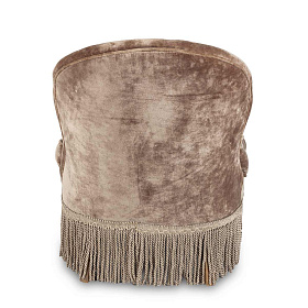 Кресло в стиле ретро Velvet орехово-коричневого цвет