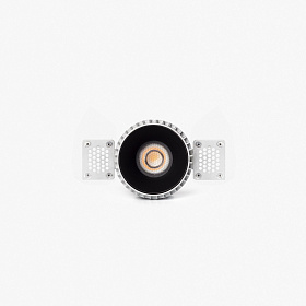 Tulipa Черный встраиваемый даунлайт без рамки 7W 55° 2700K CRI90 TRIAC