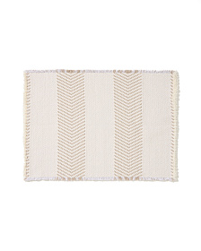 Коврик для ванной Bina из 100% хлопкового жаккарда цвета экрю 50 x 70 см