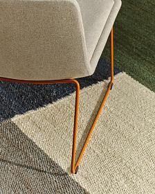 Zahara Стул со стальными ножками полиэстер бежевый