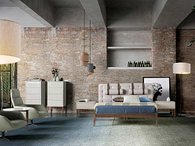 Шифоньер CP1709 /7036 лакированный 4 ящика серый Ral 7044