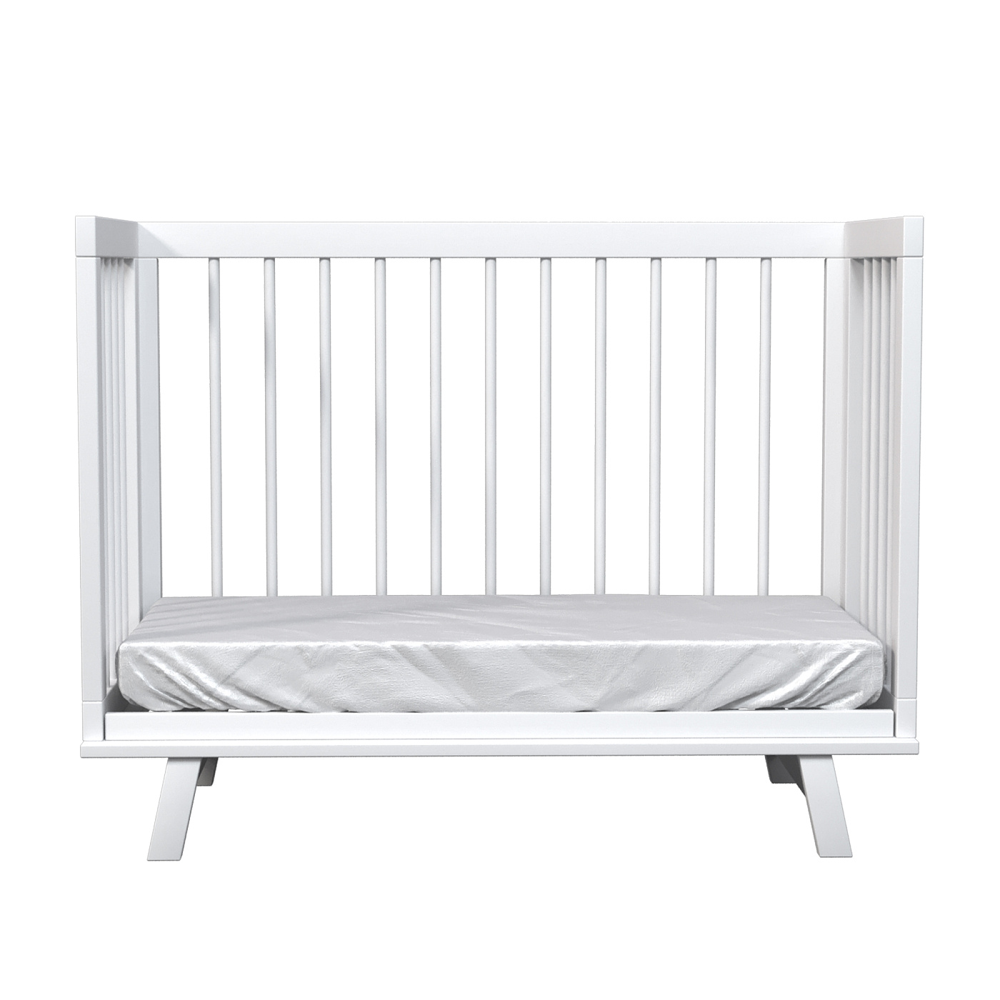 Кроватка для новорожденного Lillaland - модель Lilla Aria (НИК23)белая