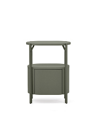 Тумба для ванной Arely из стали и зеленого лака 60 x 40 см