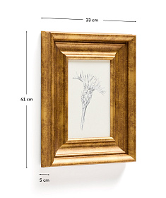 Картина Yalira с ботанической иллюстрацией 32,8 x 70 см
