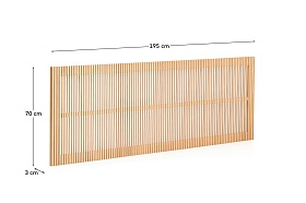 Изголовье кровати Beyla из массива ясеня шириной 180 см