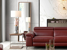 Настольная лампа Ponn Ponn золотой металл, белый абажур 801011/41