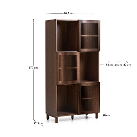 Стеллаж Beyla из ясеня с отделкой под орех