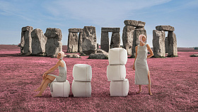 Уличный пуф Costuras двойной XL