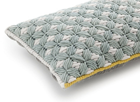 Подушка Silai голубой - светло-серый 60x35
