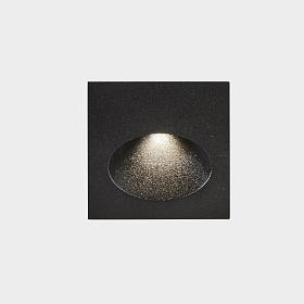 Встраиваемый светильник Bat Square Oval LED 2.2W 2700K Серый городской 77lm