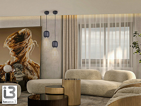 Nimes Подвесной светильник 1L черный