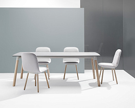 Обеденный стол с дерев. ножками Köln 140x100