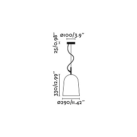 Подвесной светильник STUDIO L черный 1xE27