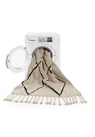 Ковер Bereber Берберский черно-белый бежевый 140*200