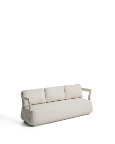 Уличный 3-х местный диван Tamaris из алюминия цвета экрю, 217 см