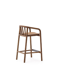 Полубарный стул для улицы Turqueta из дерева, высота 65 см