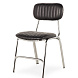 Стул из черной экокожи Smilia