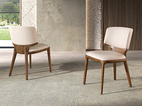 Стул 4206 из кремовой экокожи