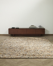 Разноцветный ковер Elanis из шерсти букле 200 x 300см