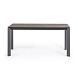 Стол Atta 160 (220) x90 антрацит, серый, керамика