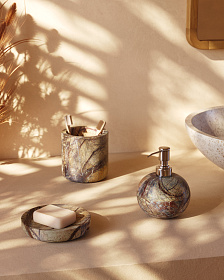 Мыльница Spalsh из бежевого мрамора