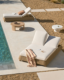 Двойной шезлонг Meria из искусственного ротанга