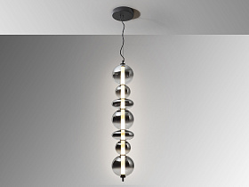 Gladis Люстра большая черно-дымчатый