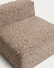 Коричневое кресло из синели Blok, 90 см