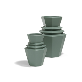 Кашпо Origami Hinoki 76x76x120