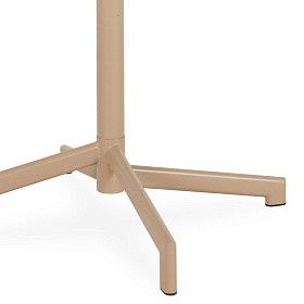 Круглый складной садовый стол Lianis цвета капучино