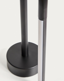 Переносная настольная лампа Bow из черного алюминия