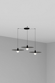 Люстра Plat 3L черная